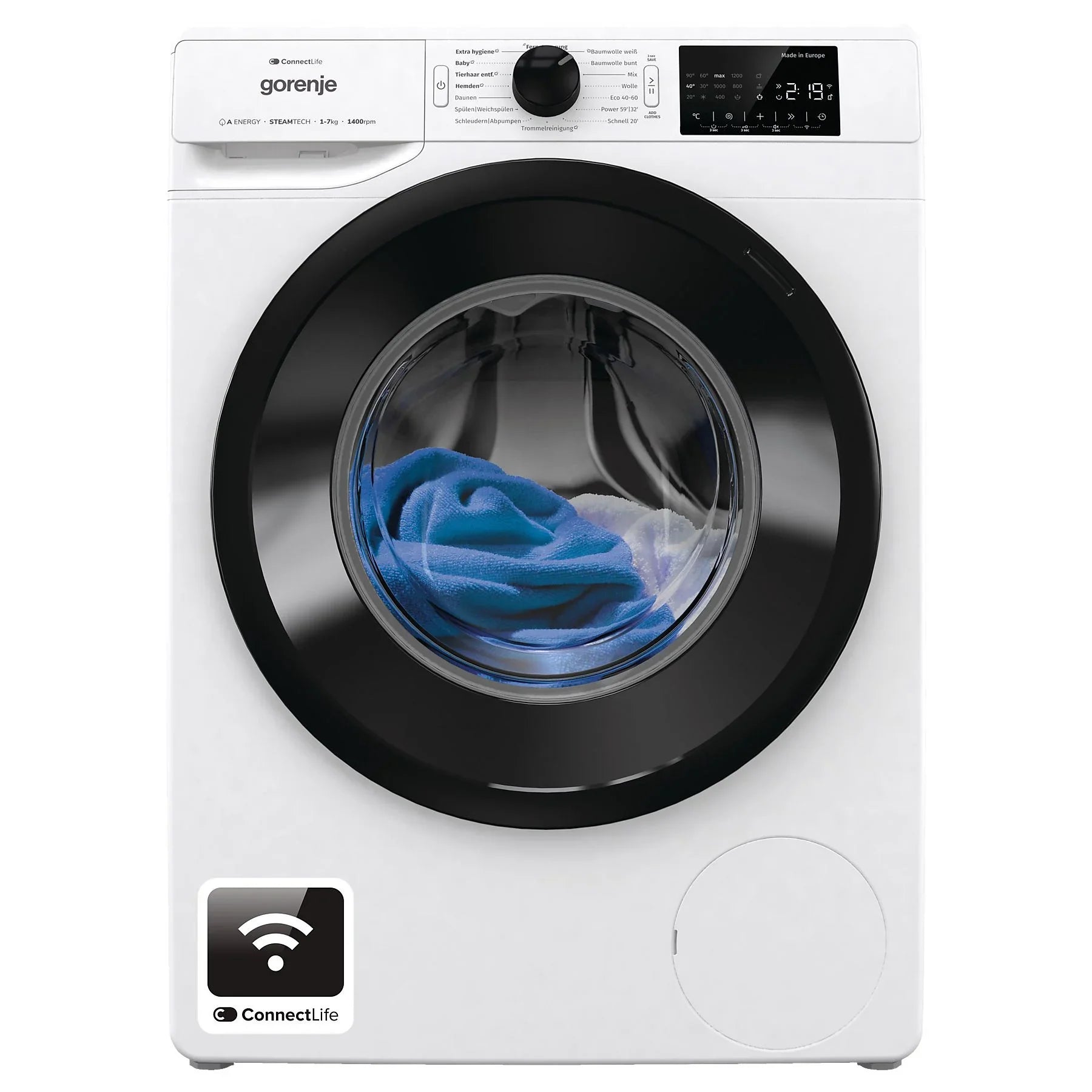 GORENJE WPNEI 74 SA 1 TS Waschmaschine (7 kg, 1400 U/Min., A)
